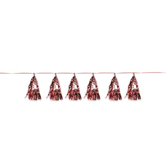 Beistle 8ft. Rose Gold Metallic Tassel Garlands, 2ct.